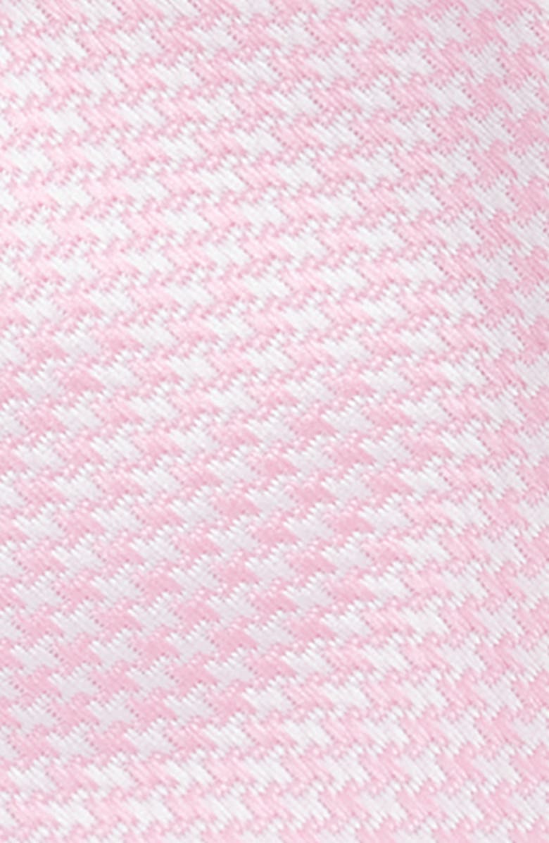 CLIFTON WILSON Houndstooth Check Silk Bow Tie, Alternate, color, Pink