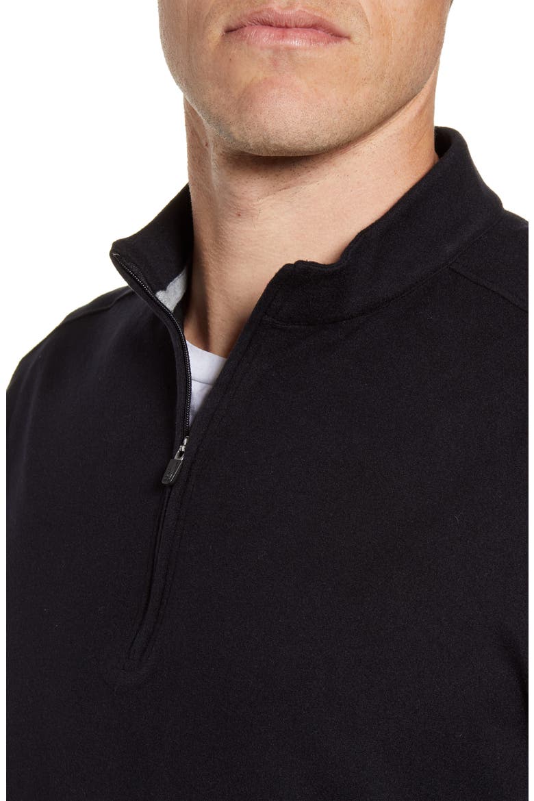 Brady Half Zip Pullover, Alternate, color, BLACK