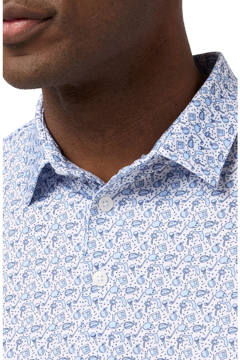 Versa Trim Fit Performance Golf Polo, Alternate, color, CLOUD BLUE AS IT LIES