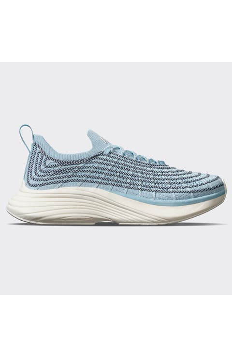Women's TechLoom Zipline Powder Blue Navy Ivory Sneaker
