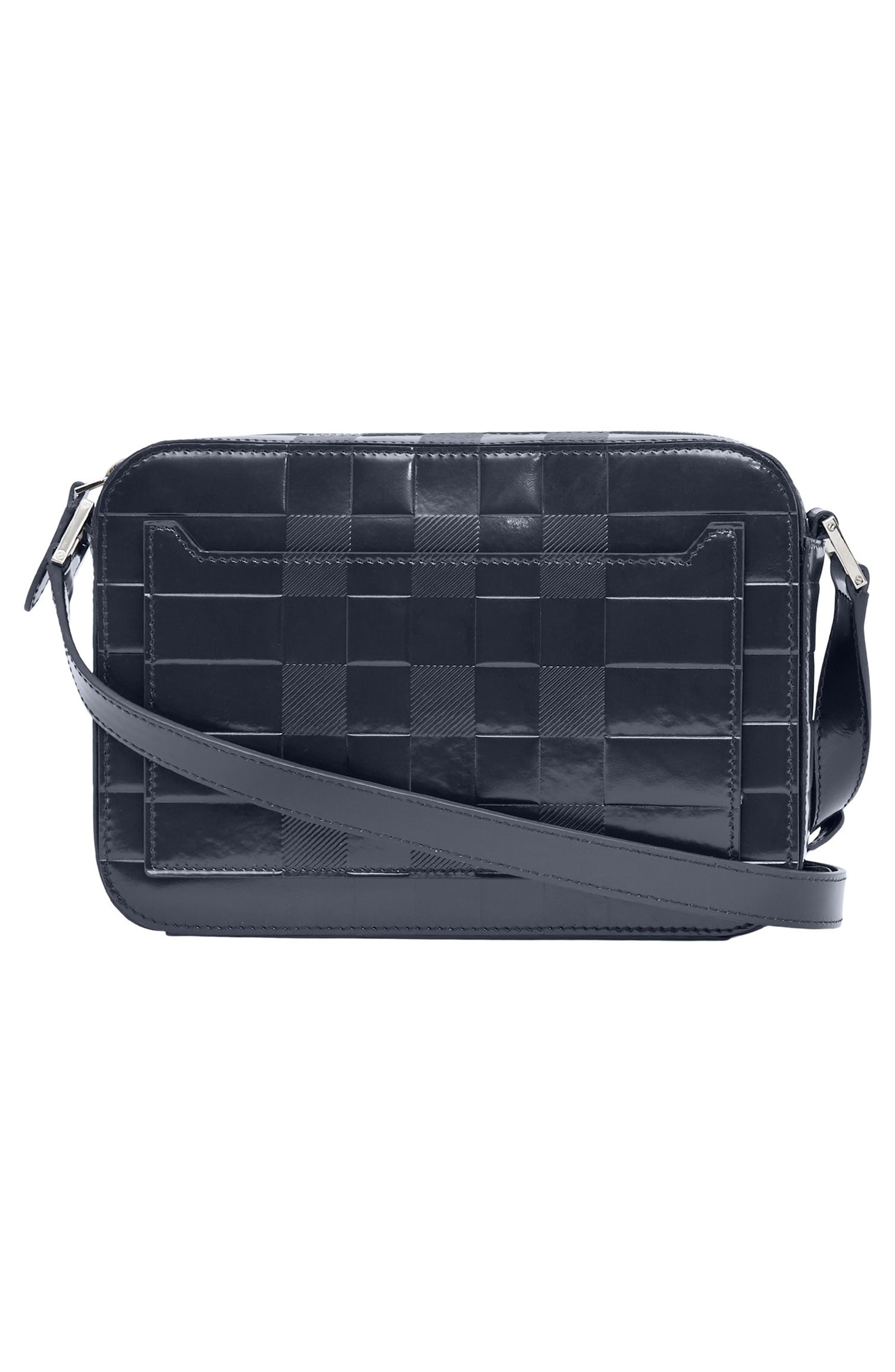 Burberry Paddy Check Embossed Leather, Alternate, color, 