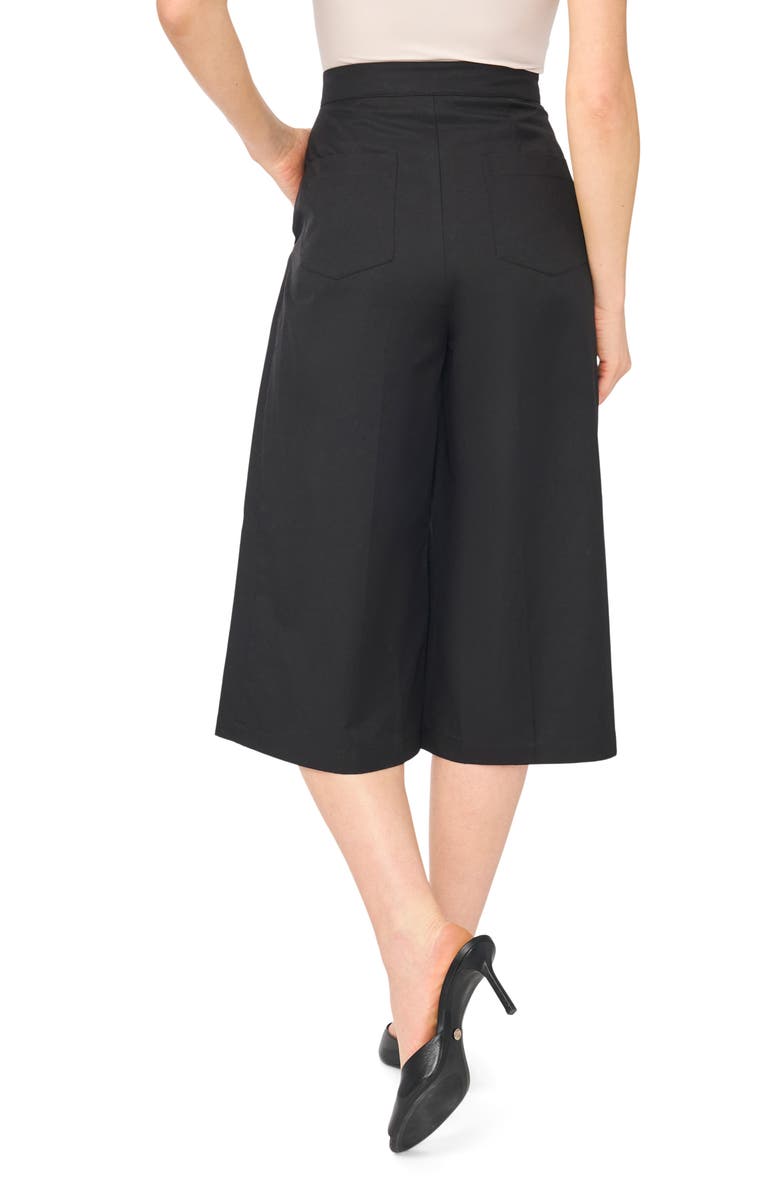 Ted Baker High Waist Wide Leg Culottes, Alternate, color, Black