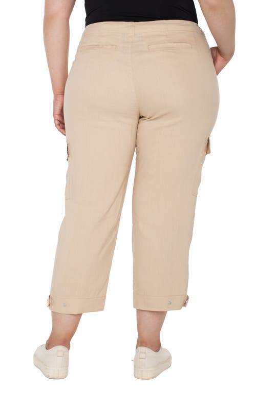 Liverpool Los Angeles Plus Size Cropped Cargo Pants