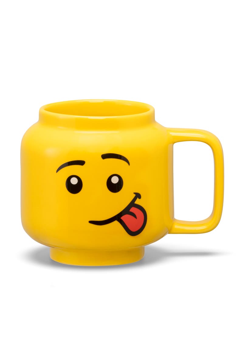 LEGO Classic Yellow Minifigures Silly Ceramic Mug, 8.6oz, Main, color, 