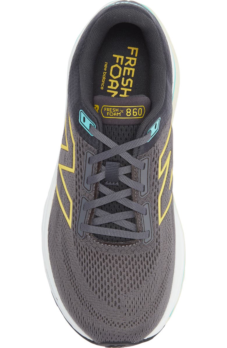 New Balance 860 Running Shoe, Alternate, color, Magnet/ Ginger Lemon