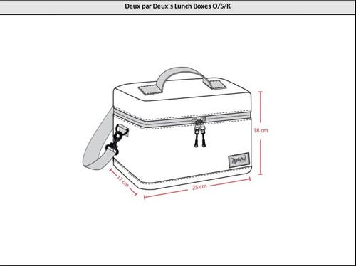 DEUX PAR DEUX DEUX PAR DEUX GIRL'S LUNCH BOX BUTTERFLIES ON MULTICOLORED AND VIBRANT PINK BACKGROUND