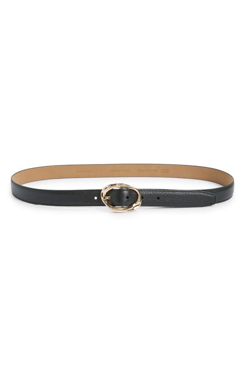 Cora Slim Leather Belt