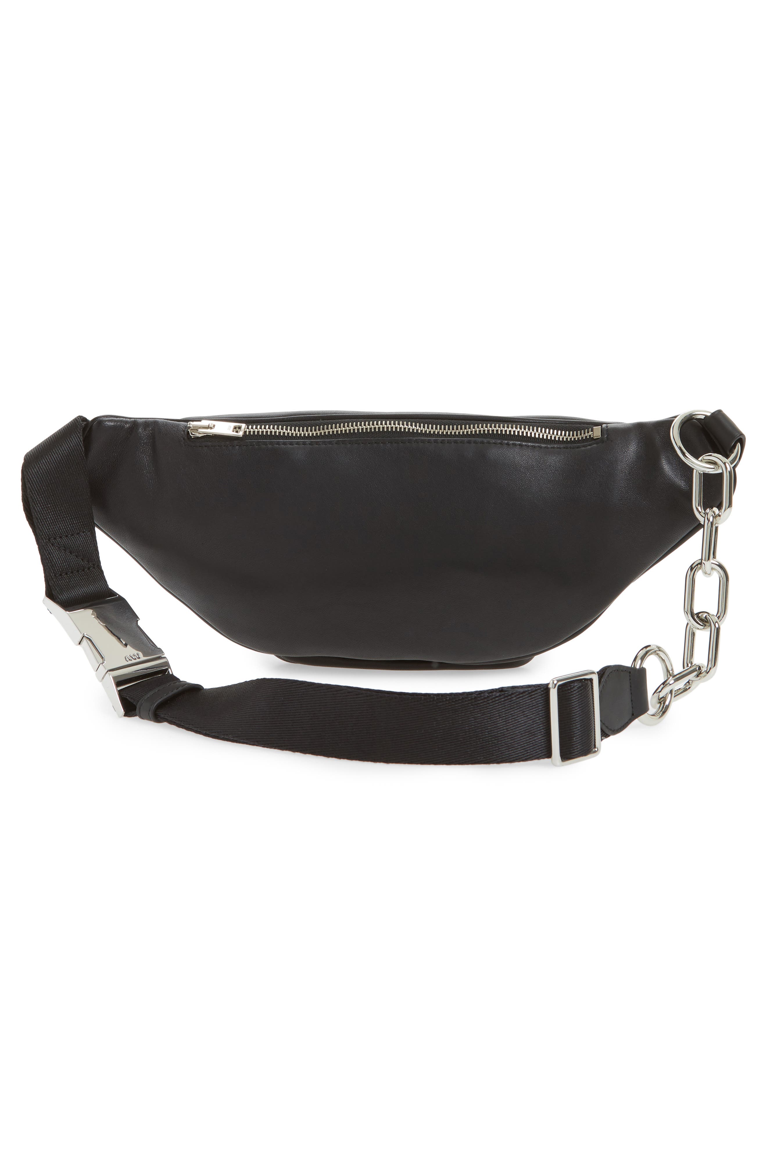 Alexander Wang Washed Leather Fanny Pack, Alternate, color, 