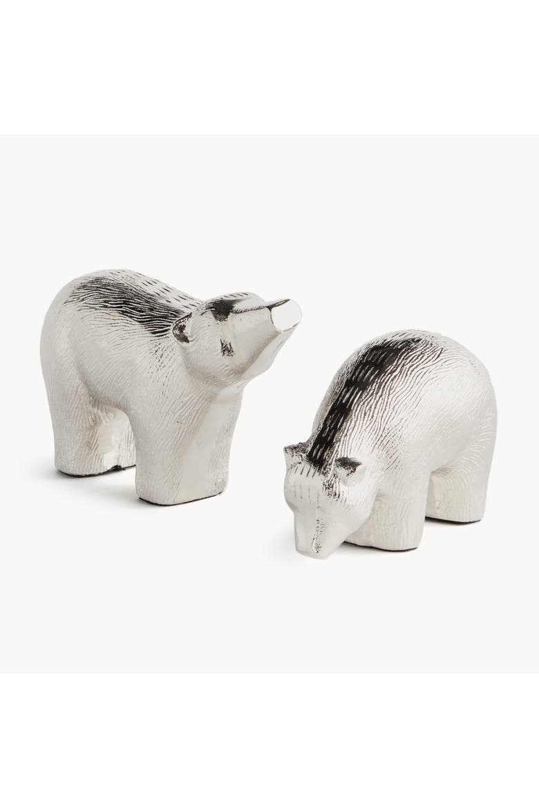 Koda Sculptures Decorative Objects Set of 2, Main, color, Silver
