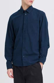 CASUAL FRIDAY Regular Fit Cotton Button-Up Shirt