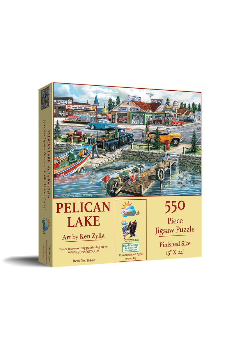 Pelican Lake 550 piece Jigsaw Puzzle for Adults, Main, color, Multicolor