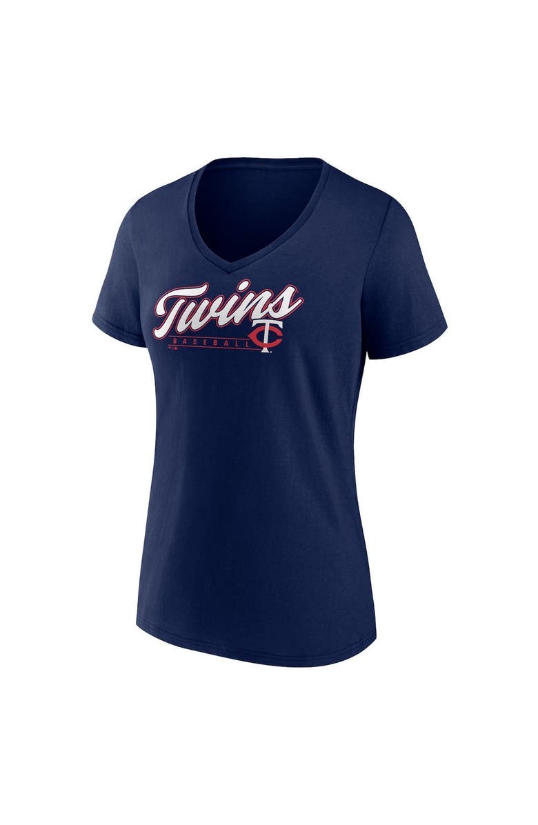 FANATICS Women's Fanatics Branded Navy Minnesota Twins One & Only V-Neck T-Shirt, Alternate, color, 