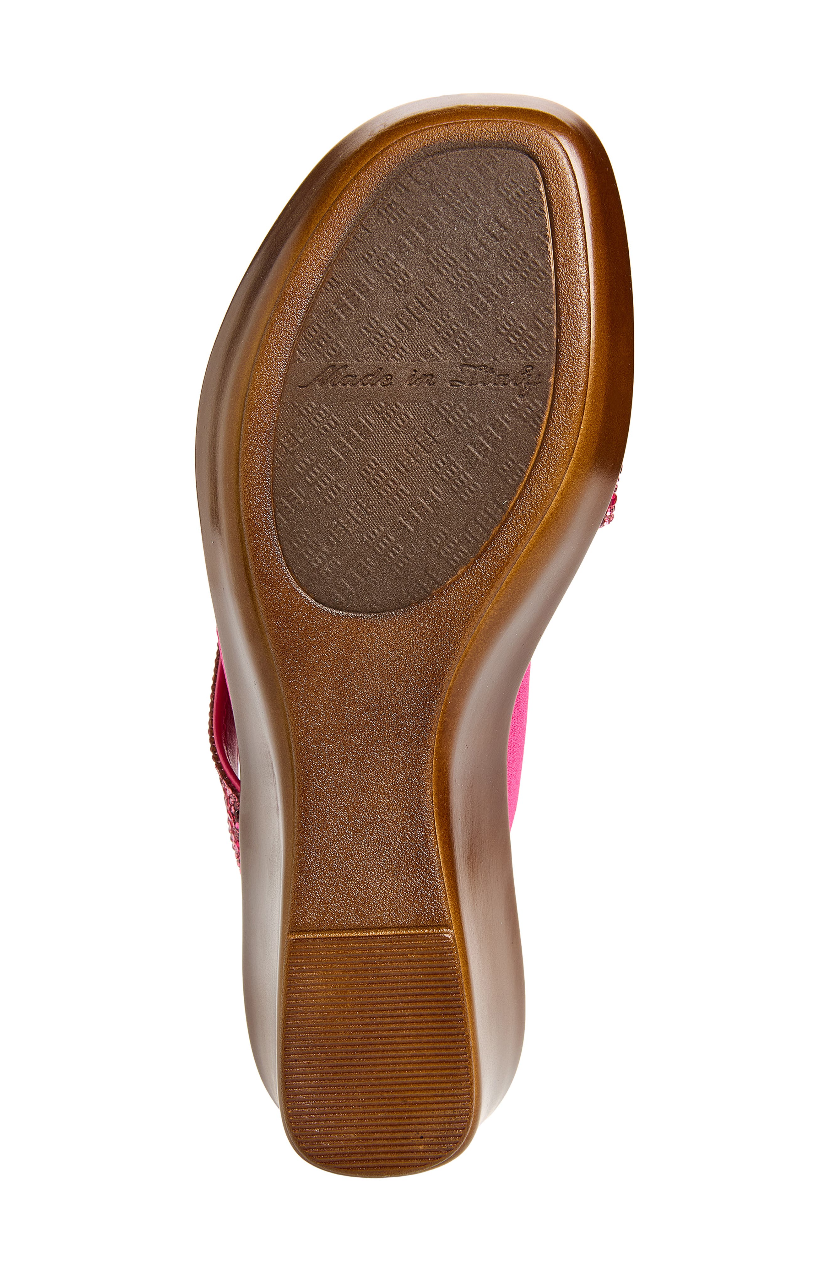 ITALIAN SHOEMAKERS Boom Wedge Sandal, Alternate, color, Fuchsia