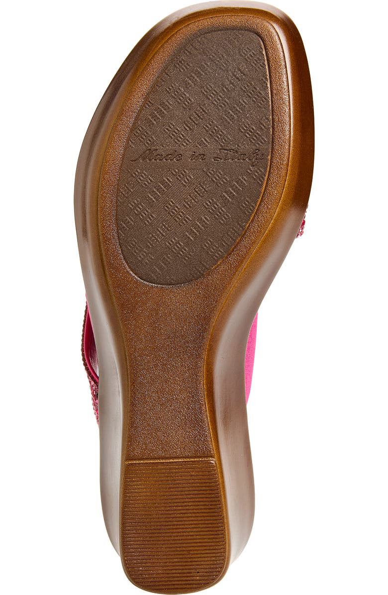 ITALIAN SHOEMAKERS Boom Wedge Sandal, Alternate, color, Fuchsia