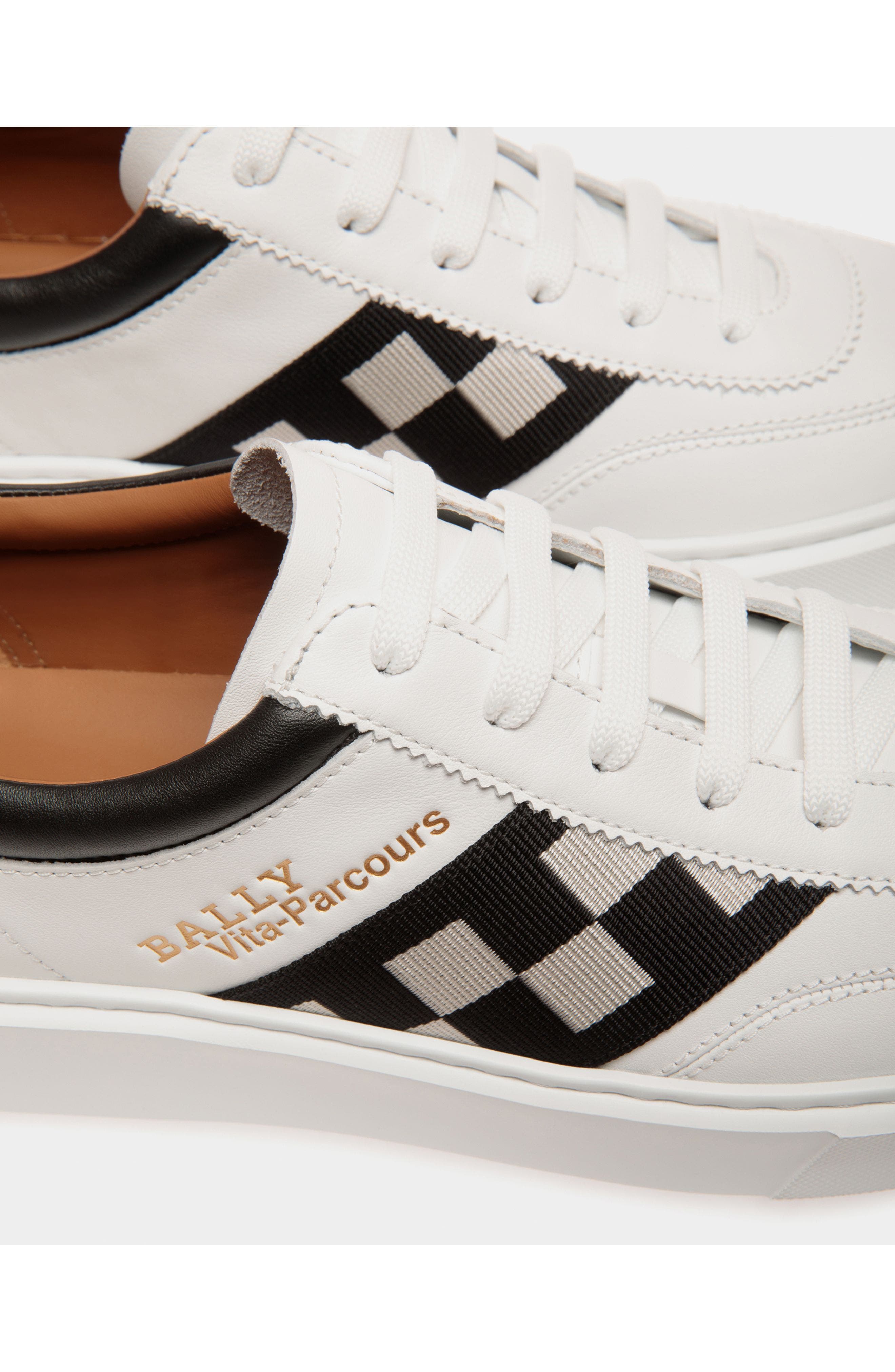 Bally Plain Claf Leather Sneaker, Alternate, color, White