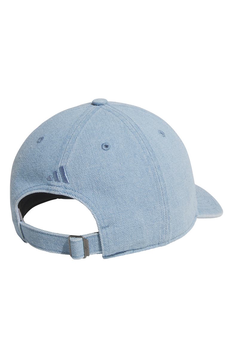 adidas Embroidered Denim Baseball Cap, Alternate, color, Light Blue Denim