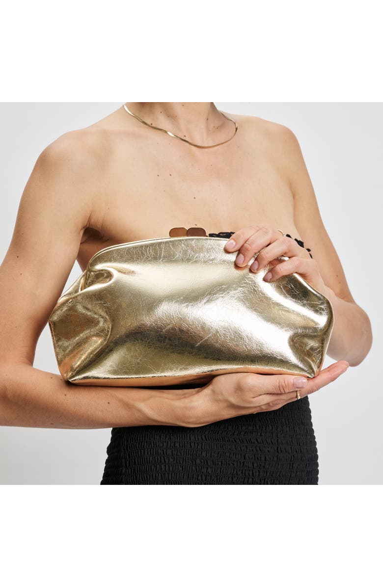 MODA LUXE Camille Clutch, Alternate, color, Gold