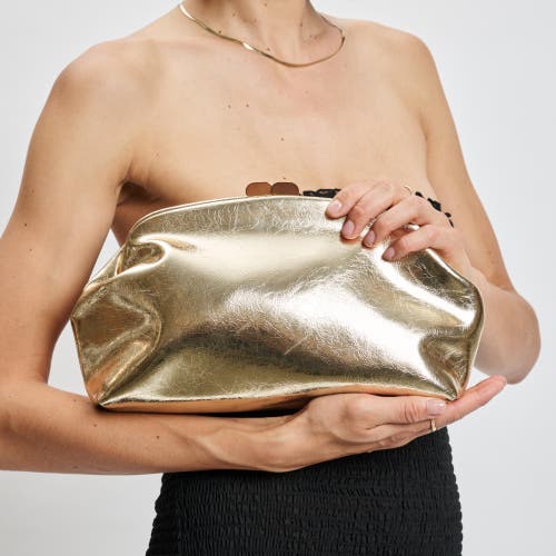 Moda Luxe Camille Clutch In Gold
