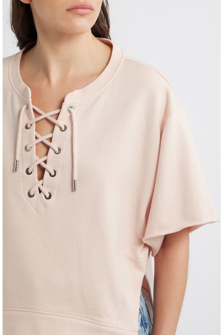 French Terry Top, Alternate, color, CREAM ROSE