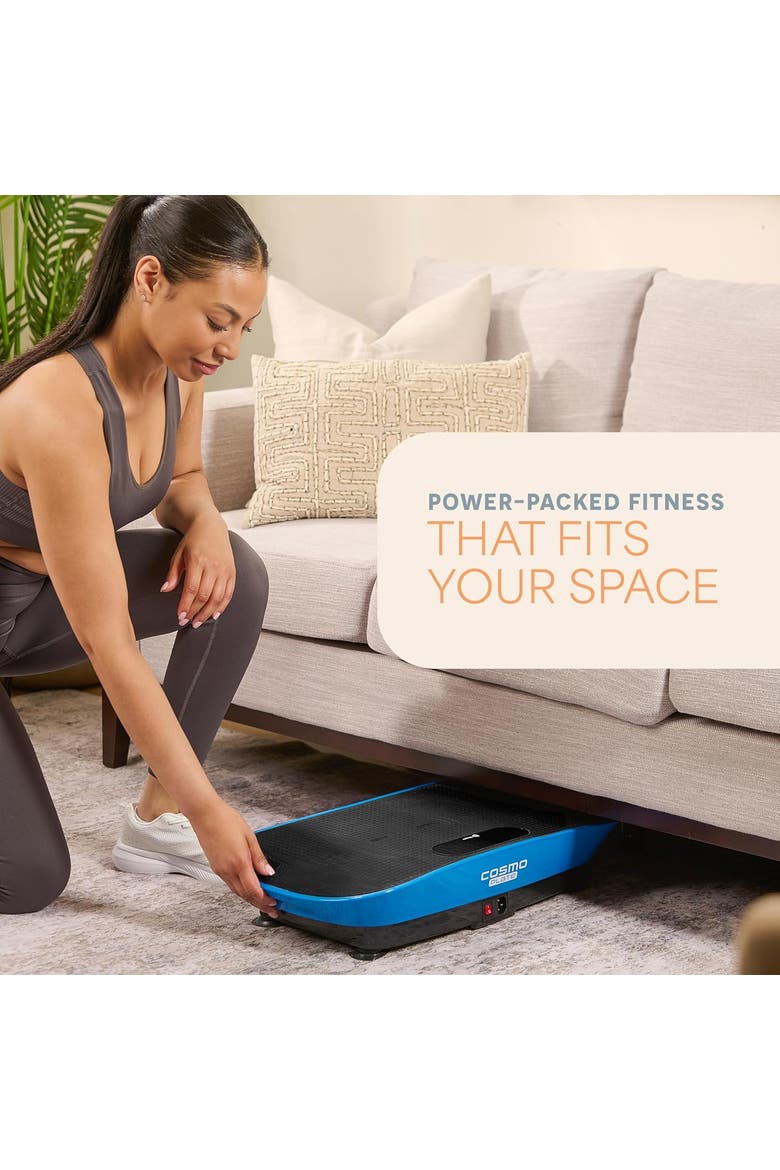 Cosmoplate Shake Vibration Plate Exercise Machine Full Body Platform for Muscle Toning and Flexibility, Alternate, color, Blue
