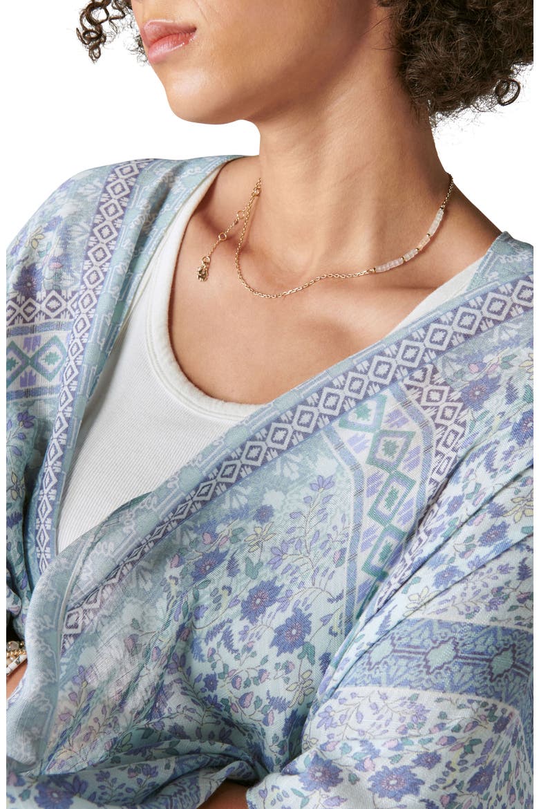 Print Boho Duster, Alternate, color, BLUE MULTI