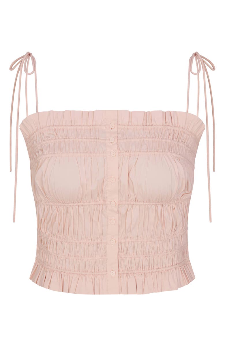 SKIMS Poplin Apparel Ruffle Camisole, Alternate, color, Dusty Pink