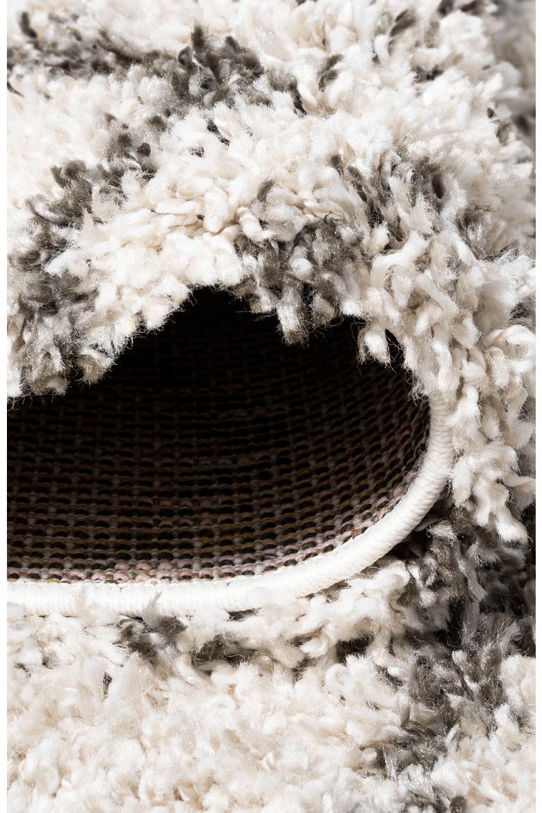 Algaida Moroccan Diamond Shag Area Rug, Alternate, color, Beige/Dark Gray