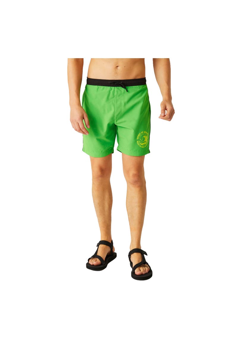 Bentham Swim Shorts, Alternate, color, Fairway Green and Black