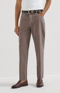 Brunello Cucinelli Gabardine garment dyed trousers