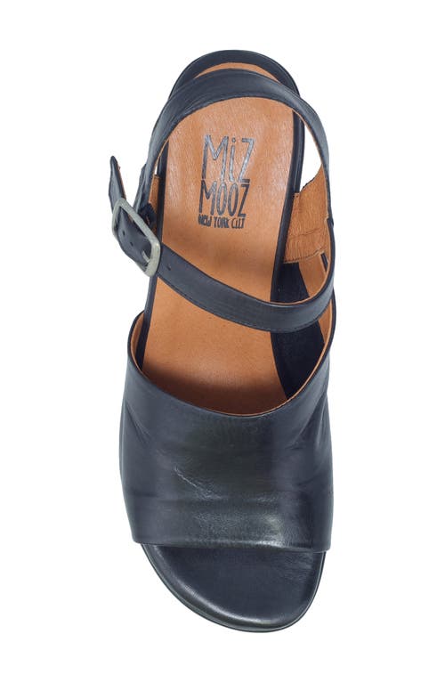 Miz Mooz Gaia Block Heel Sandal In Black