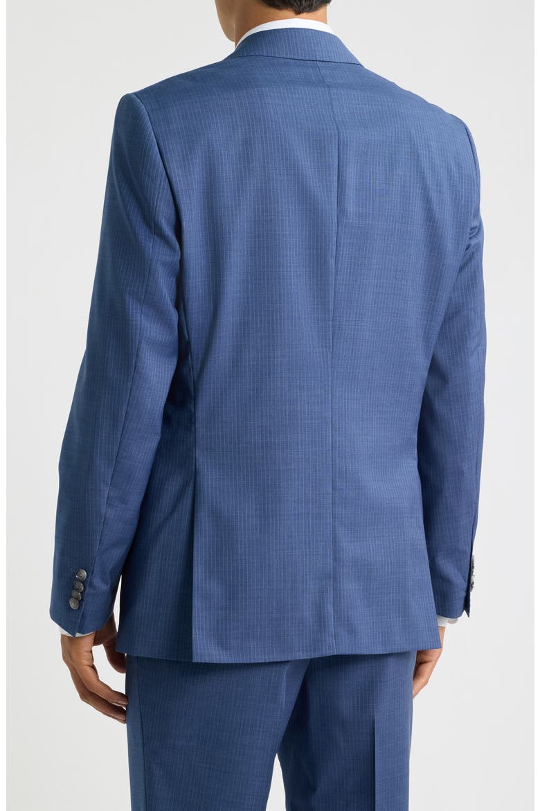 Pinstriped Wool Sport Coat, Alternate, color, LIGHT/ PASTEL BLUE