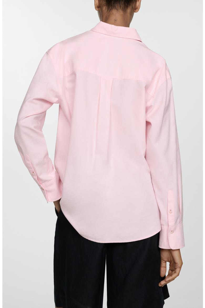 Cotton Button-Up Shirt, Alternate, color, PALE PINK