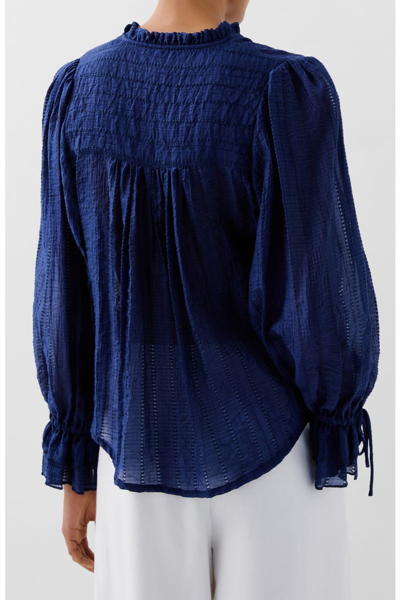 Volum Smock Tee, Alternate, color, Navy