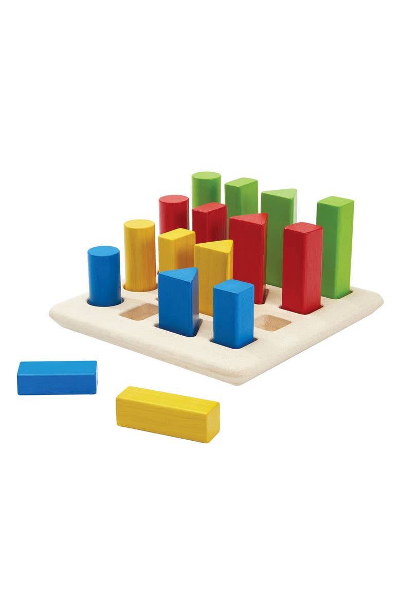 PlanToys<sup>®</sup> Geometric Peg Board, Main, color, Assorted
