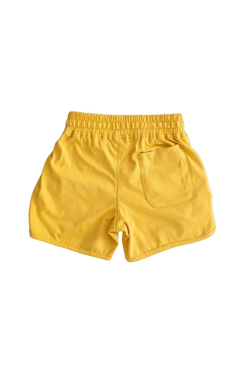 Kids' Ollie Organic Cotton Jersey Shorts, Alternate, color, Ochre