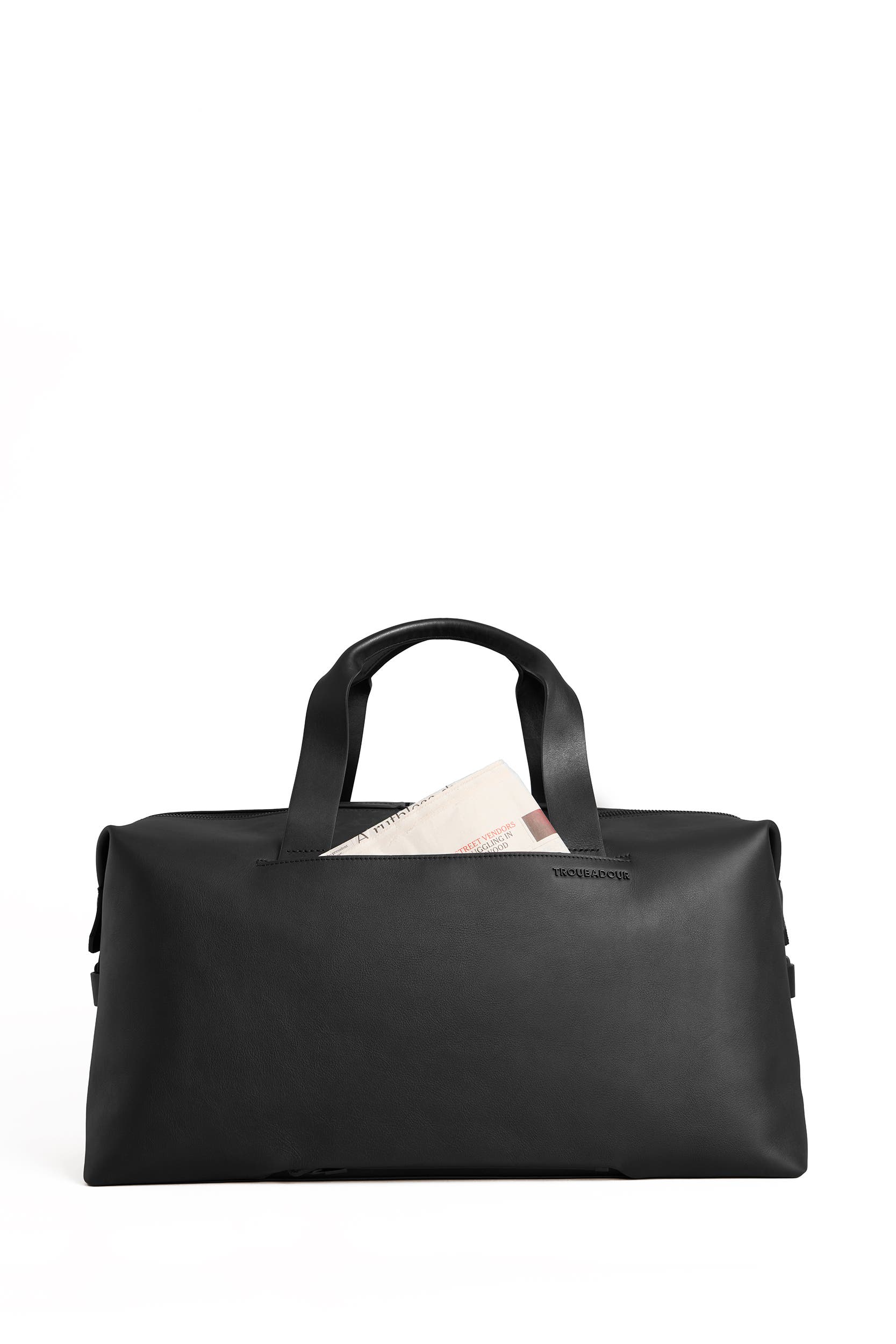 Troubadour Generation Leather Duffle, Alternate, color, Black