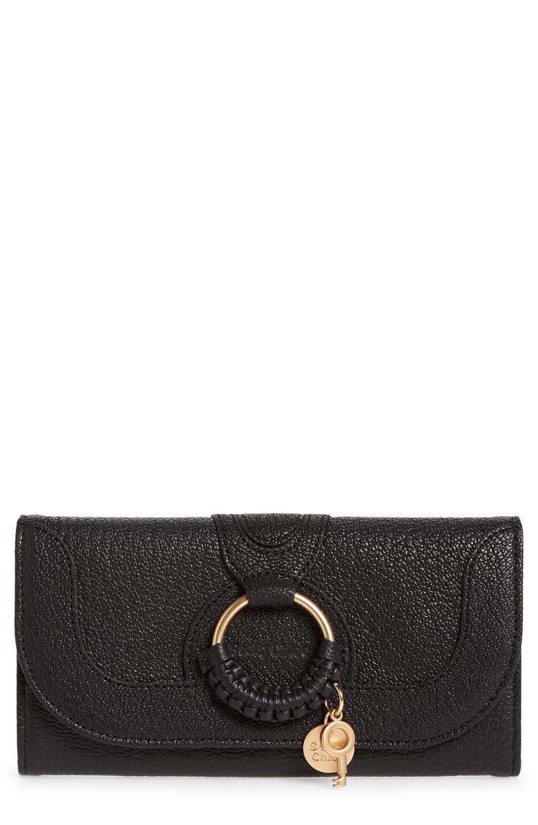 See by Chloé Hana Large Leather Wallet, Main, color, 