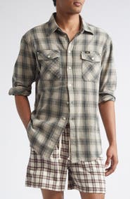 PHIPPS Workshop Plaid Flannel Button-Up Shirt