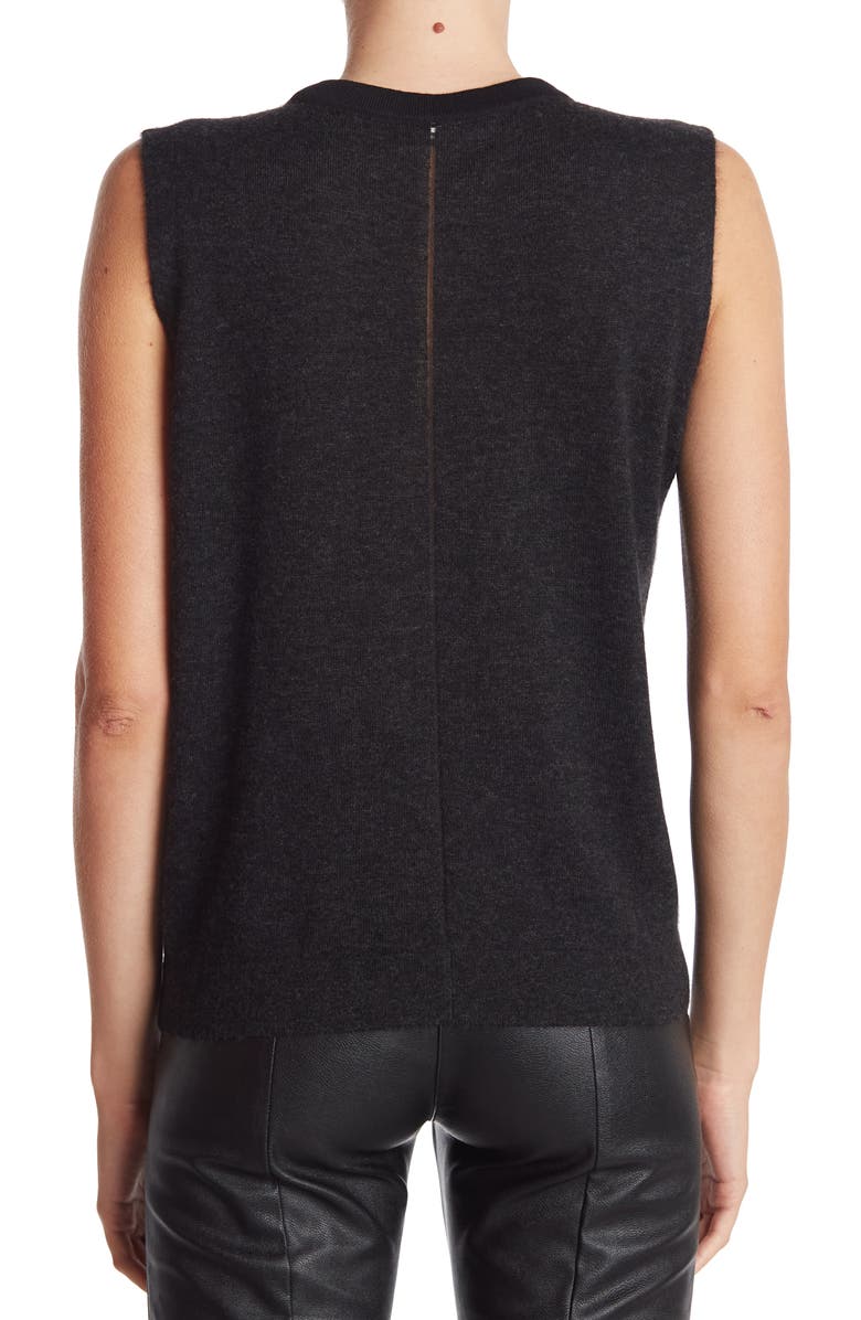 Akris Cashmere Blend Knit Sleeveless Top, Alternate, color, 