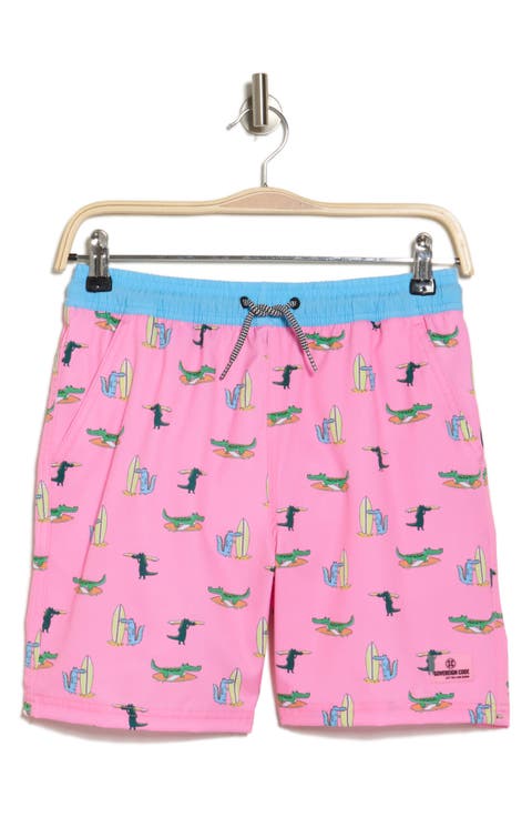 Kids' Bali Gator Swim Trunks (Big Kid)