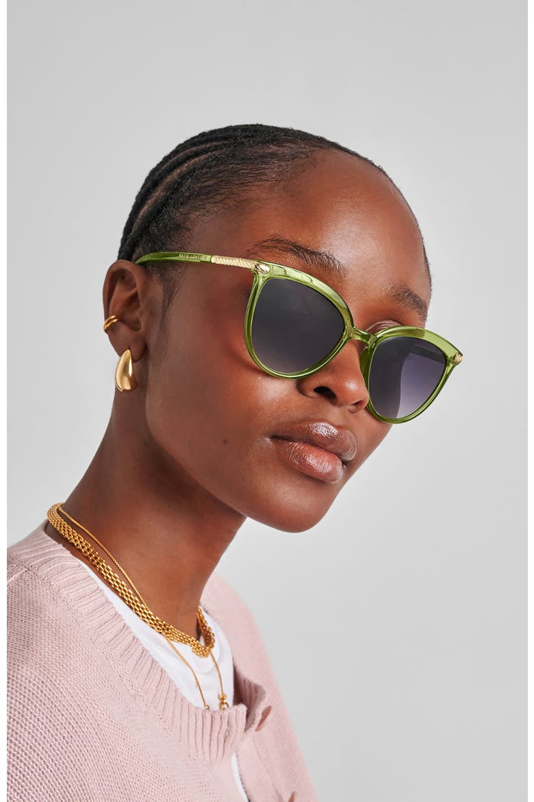 Ravello Sunglasses, Alternate, color, Green Transparent