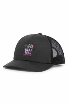 Floral Block Trucker Hat