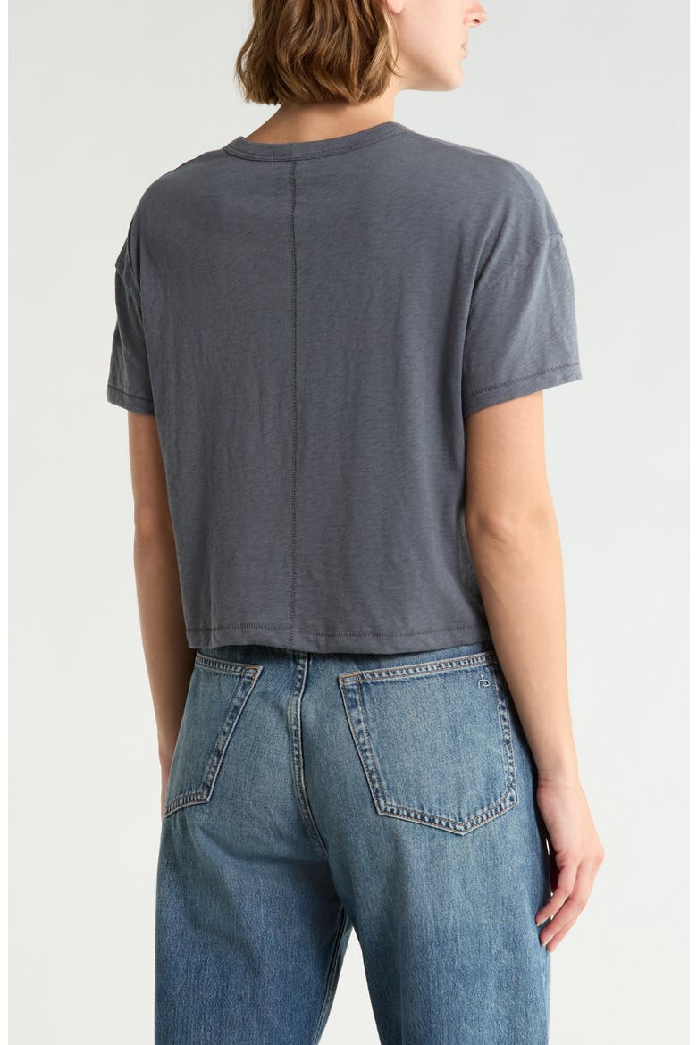 Slub Cotton Boxy T-Shirt, Alternate, color, GREY