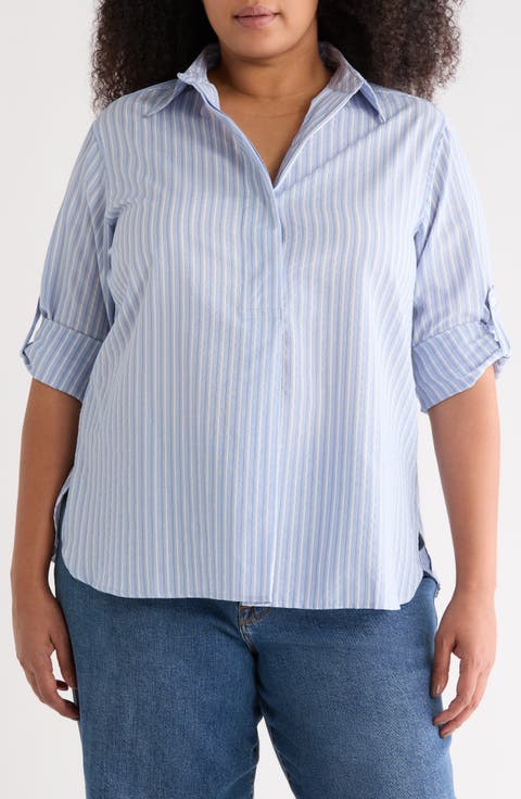 Stripe Popover Tunic
