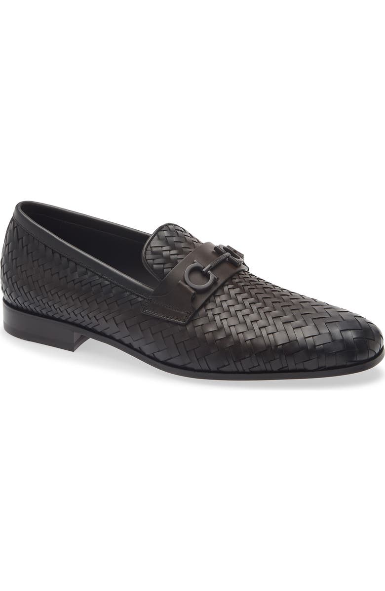 FERRAGAMO Balty Intrecciato Loafer, Main, color, Testa Di Moro