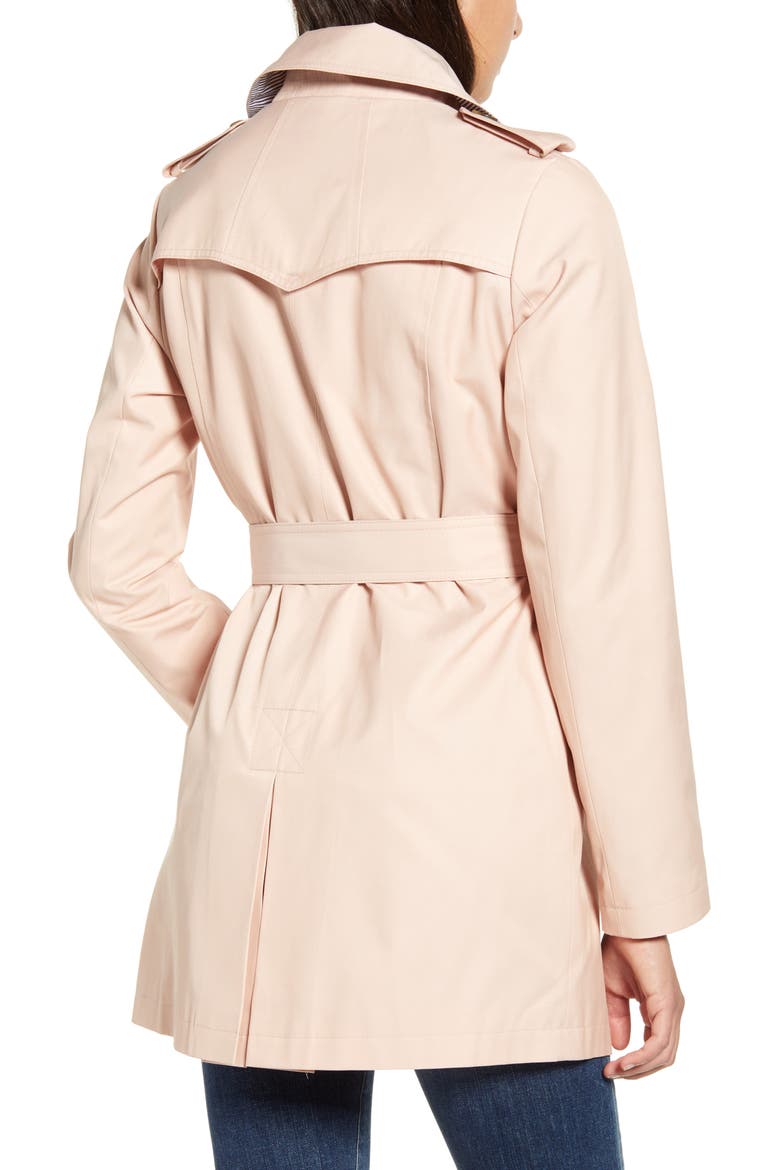 Short Trench Coat, Alternate, color, BLUSH