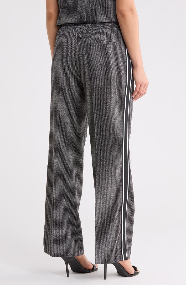 Nicole Miller Ava Houndstooth Pants, Alternate, color, Graphite Grey Lurex