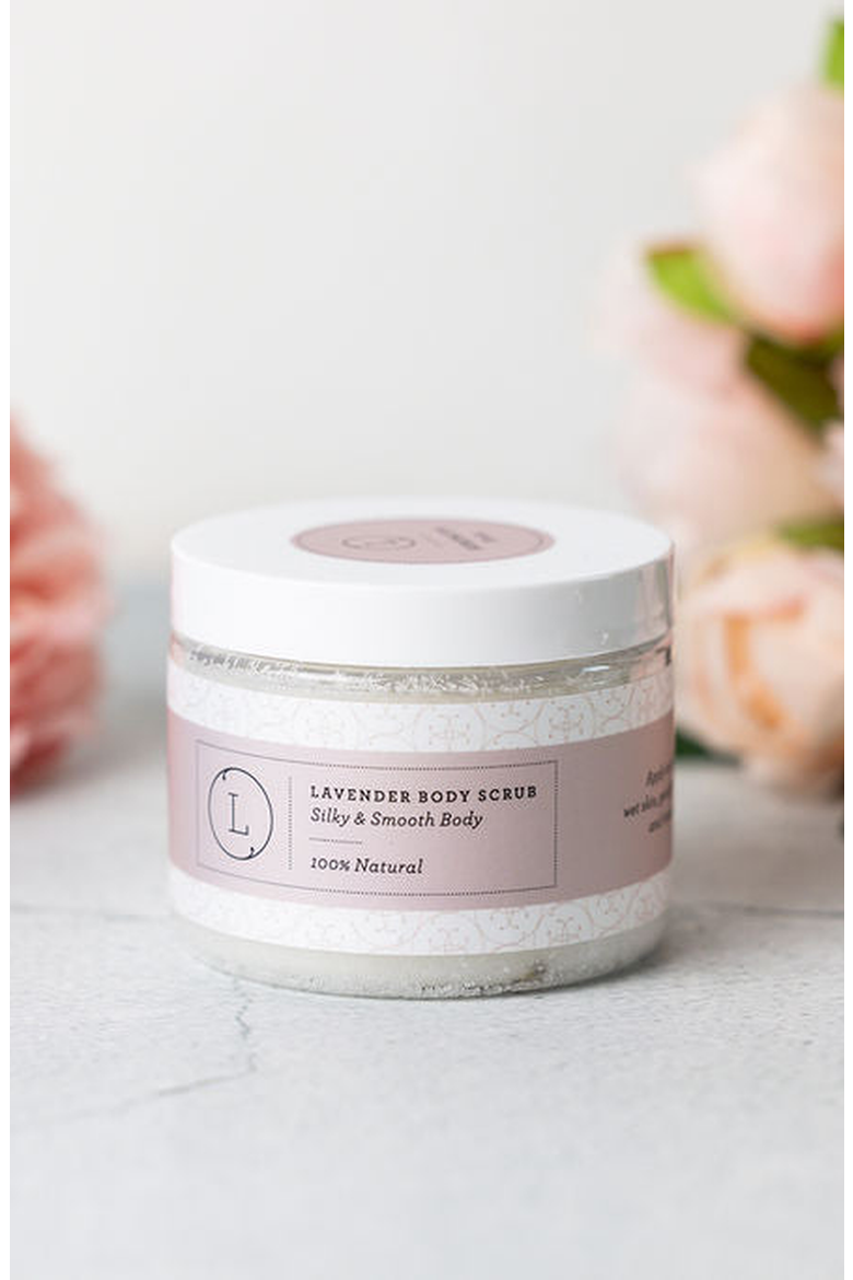 Natural Body Scrub, Lavender Body Salt Scrub, Alternate, color, None