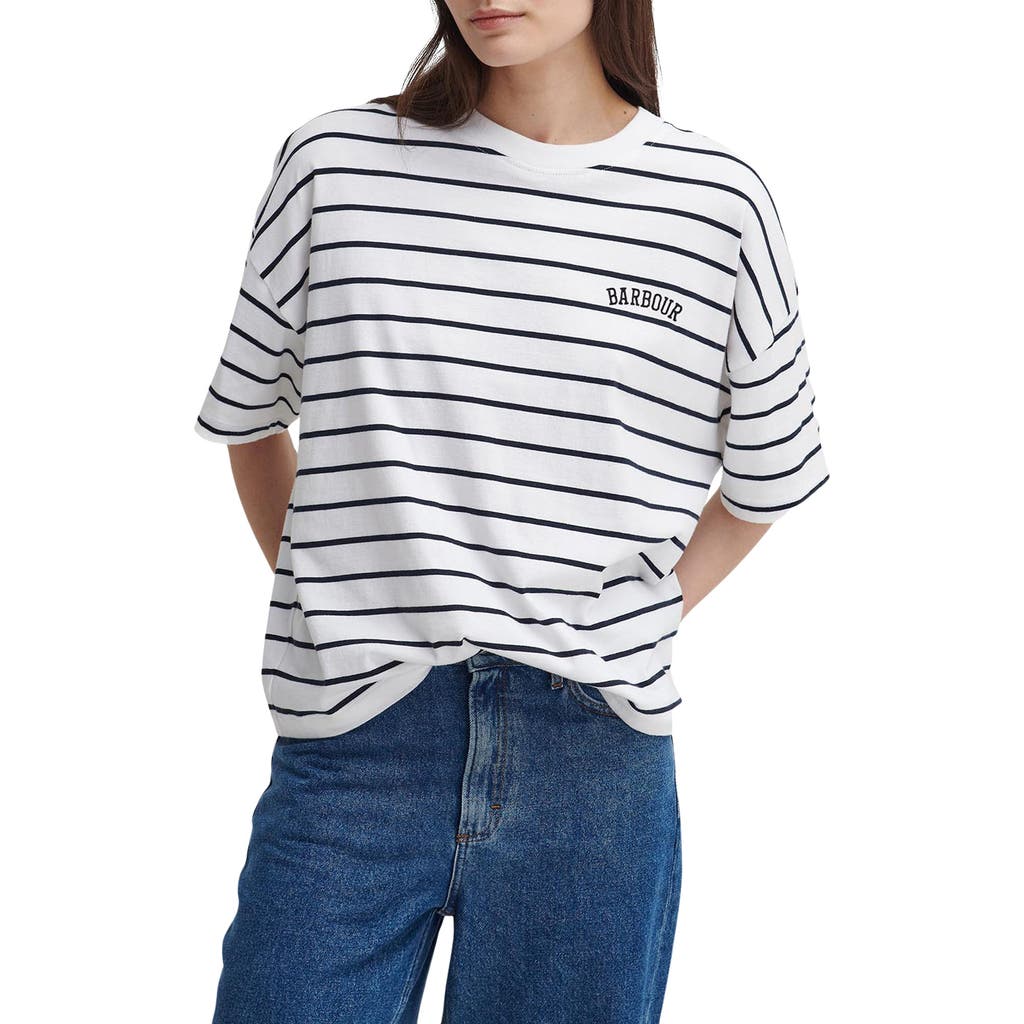 Barbour Marnie Stripe Cotton T-shirt In Multi