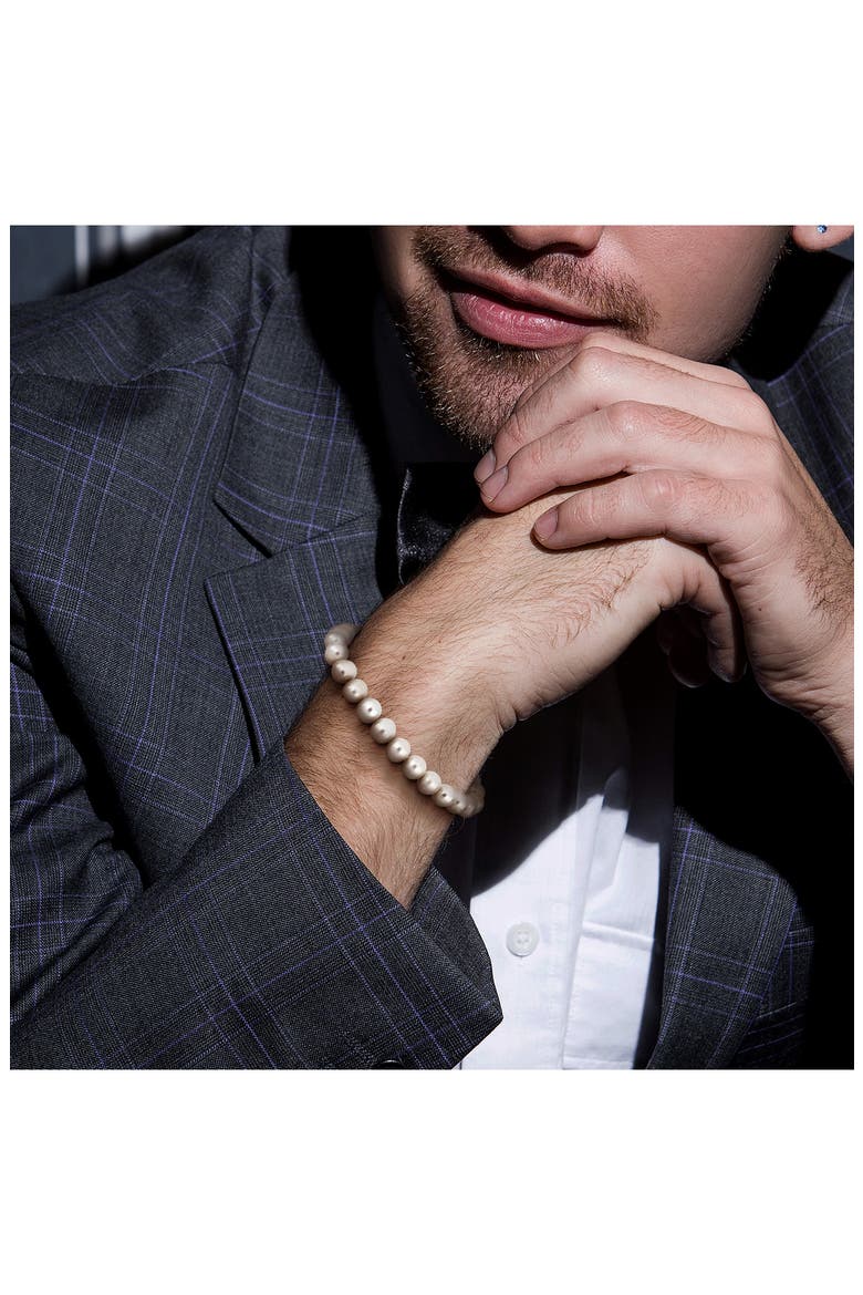Men's Cultured Freshwater Pearl Bracelet, Alternate, color, PEARL